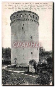 Old Postcard Chateau of Coucy Before the War