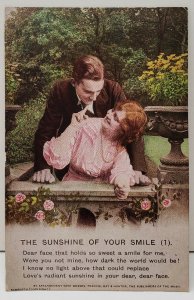 The Sunshine of Your Smile Romantic Couple Francis Day Hunter Song Postcard C14