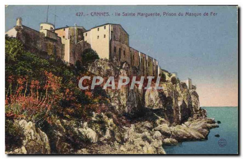 Postcard Old Cannes ?le Sainte-Marguerite Prison in the Iron Mask