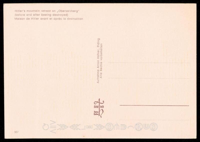 Hitler's Berghof Obersassberg vor und nach der Zerstorung