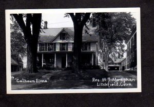 CT Golf Home Martin J Moraghan Litchfield Connecticut RPPC Real Photo Postcard