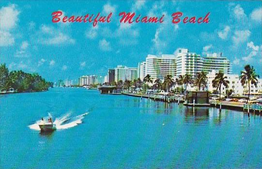 Florida Miami Beach Scenic Waterways Ever Blue Skies And Fabulous Hotels Miam...