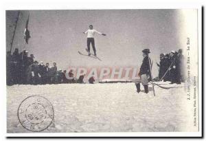 COPYRIGHT Old Postcard Ski Racing Jumping