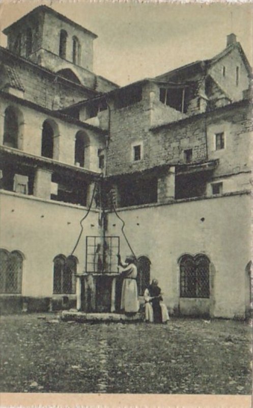 Italy Veroli Abbey Courtyard