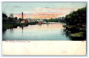 1910 The Yahara River Lake Exterior Building Swamp Stoughton Wisconsin Postcard 