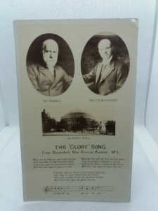 Postcard The Glory Song Alexanders New Revival Hymns Dr Torrey Albert Hall RPPC