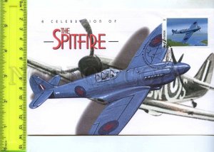 242132 GAMBIA Celebration of Spitfire PLANES 1996 year FDC