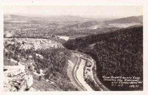 Maryland Cumberland View From Lover's Leap Showing The Narrows Real Photo