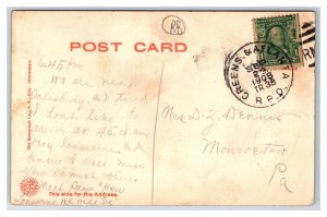 Post Office Building Williamsport Pennsylvania PA 1908 Rotograph DB Postcard R16