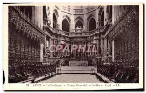 Old Postcard Auch Basilica the Canonical Choir stalls and Altar