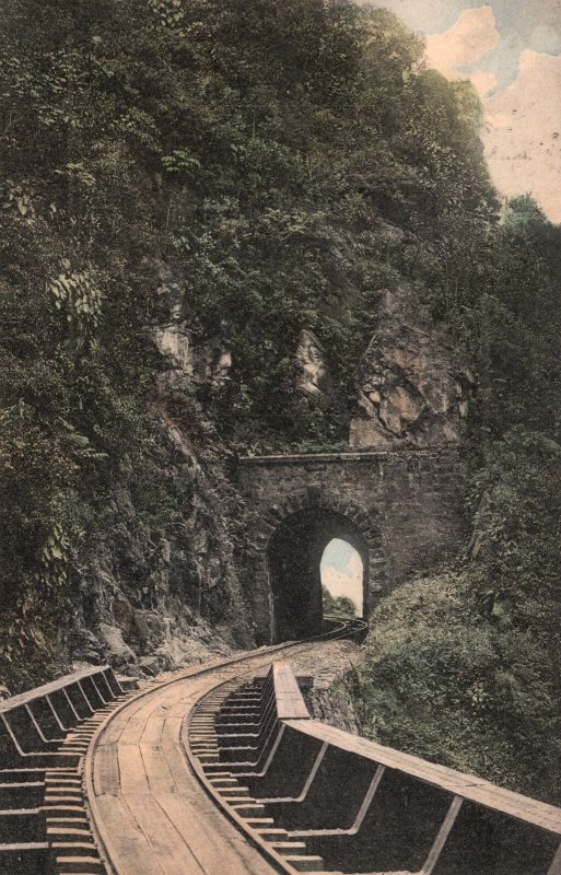 Vintage Postcard Estrada De Ferro Do Parana Viaducio Railway Parana Brazil