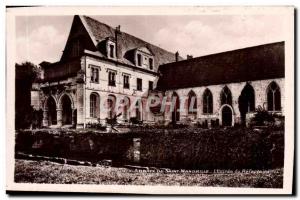 Postcard Abbey of St Wandrille L & # 39entree the refectory