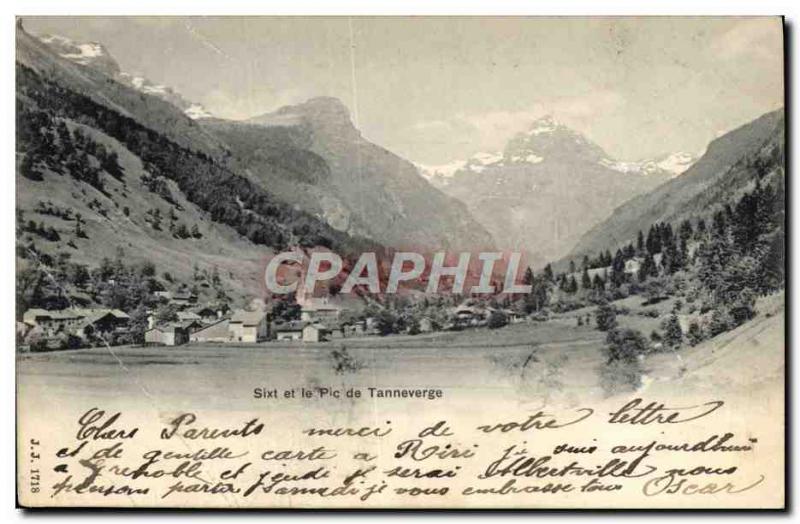 Old Postcard And Sixt's Peak Tanneverge