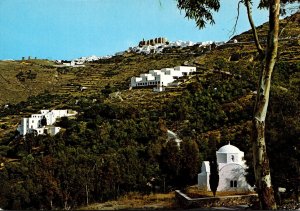 Greece Patmos View Towards Chora