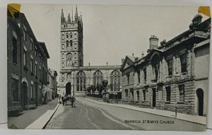 Warwick St Marys Church Vintage Postcard