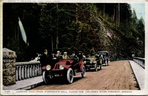 Postcard OR West from Shepperd's Dell Along the Columbia River Highway C.1920 J5