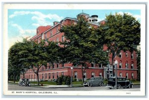 c1920 St. Mary's Hospital Exterior Building Galesburg Illinois Vintage Postcard