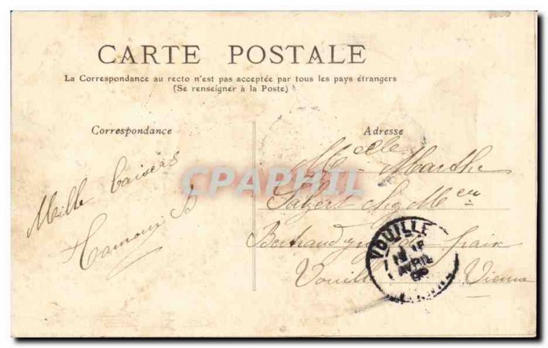 Old Postcard Joinville le Pont Bridge