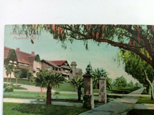 Vintage Postcard 1910's Orange Grove Ave Pasadena California CA