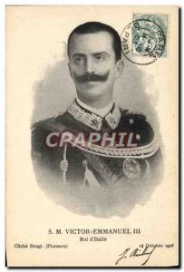 Old Postcard SM Victor Emmanuel III King of & # 39Italie