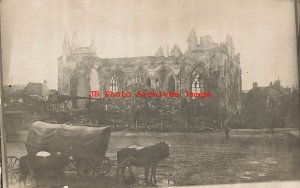 France, Perrone, RPPC, World War I, Church of Saint Jean