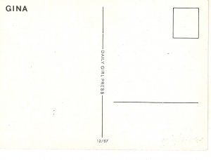 Risque lady Gina   Modern Spanish postcard