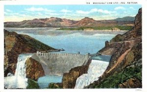 Roosevelt Dam and Lake - Arizona AZ Postcard