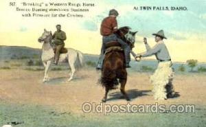 Western, Cowboy, Cowgirl Twin Falls, Idaho 1914 