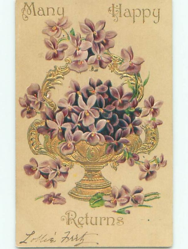 Divided-Back BEAUTIFUL FLOWERS SCENE Great Postcard AA3827