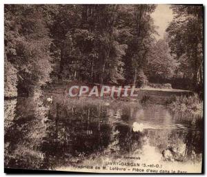 Old Postcard Livry Gargan Property of Mr Lefevre Piece d & # 39eau in the Park