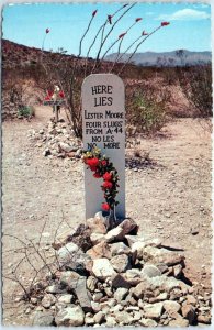 Postcard - Lester Moore Grave, Boothill Graveyard - Tombstone, Arizona