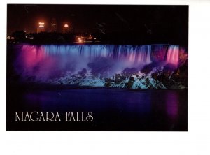 Large 5 X 7 inch  American Falls at Night, Niagara Falls, Ontario