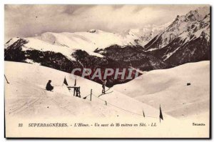 Postcard Old Sport d & # 39hiver Superbagneres Ski L & # 39hiver A jump of 25...