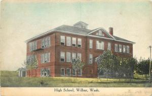 C-1912 High School WILBUR WASHINGTON Gray postcard 4769