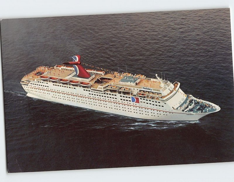Postcard The Fun Ship Holiday, Carnival Cruise Lines