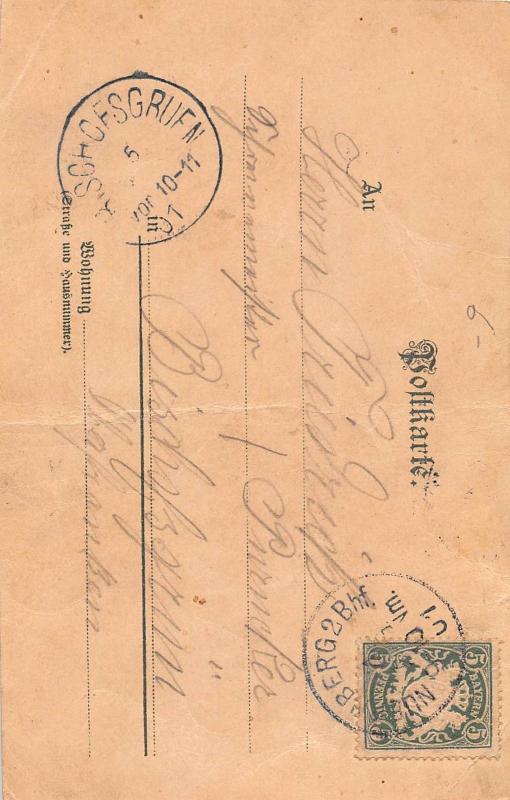 Foreign GERMANY Gruss Aus NURNBERG c1905 Nassauer Haus Denkmal 3View 1