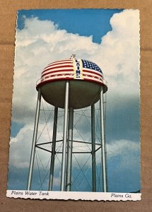 UNUSED POSTCARD - PLAINS WATER TANK, PLAINS, GEORGIA - HOME OF JIMMY CARTER