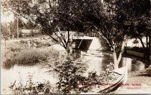 Shoreham MN Minnesota Greetings Boating Chial Real Photo Postcard G27