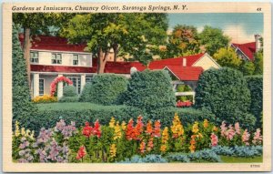 M-6460 Gardens at Inniscarra Chauncy Olcott Saratoga Springs New York