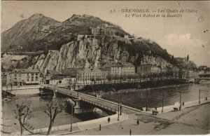 CPA GRENOBLE Les Quais de l'Isere Le Fort Rabot et la Bastille (685706)