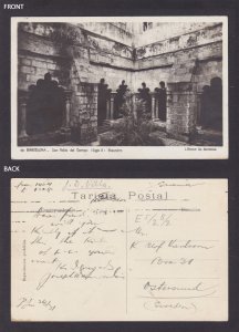 SPAIN, Vintge postcard, Barcelona, Sant Pau del Camp Cloister