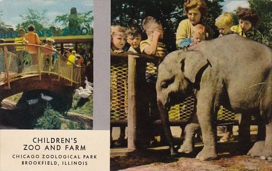 Elephants Baby Elephant Children's Zoo and Farm Chicago Zoological Park Brook...