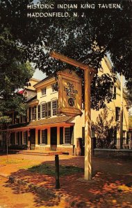 HADDONFIELD, New Jersey NJ   INDIAN KING TAVERN  Camden Co  ROADSIDE  Postcard