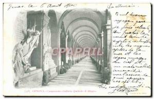 Old Postcard Galleria Genova Camposanto Queirolo Di Allegro
