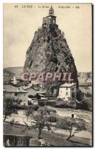 Old Postcard Le Puy The Rock of Aiguilhe