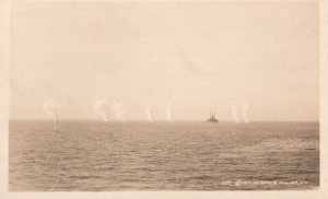 Vintage Postcard 1910's Military Ships Testing Clarke & Muller New York N. Y.