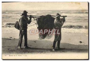 Old Postcard Fishing Back to fishing