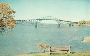 Lake Champlain Bridge connecting Vermont and New York Postcard