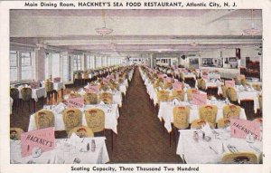 New Jersey Atlantic City Main Dining Room Hackneys Sea Food Restaurant