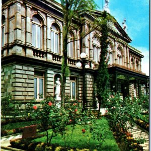 c1970s San Jose, Costa Rica National Theater Neoclassical Building Chrome PC M18